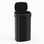 Automatinė šiukšliadėžė su sensoriumi ir dviguba rūšiavimo zona 58 l talpos (Juoda)