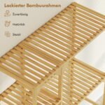 Bambukinė lentyna su reguliuojamomis lentynomis virš skalbimo mašinos – Paveikslėlis 6