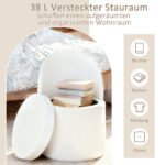 Banketė su atlošu ir 38 L daiktadėže (Balta) – Paveikslėlis 4