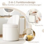 Banketė su atlošu ir 38 L daiktadėže (Balta) – Paveikslėlis 5