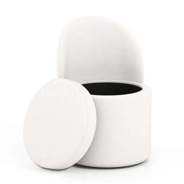 Banketė su atlošu ir 38 L daiktadėže (Balta)