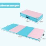Daugiafunkcinė 7-in-1 vidaus laipiojimo sienelė su gimnastikos kilimėliu (Mėlyna)