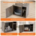 Daugiafunkcinė kačių spintelė su draskykle (Pilka)