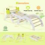 Daugiafunkcinis 3 dalių Montessori laipiojimo rinkinys vaikams (Balta) – Paveikslėlis 2