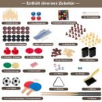 Daugiafunkcis 10 viename žaidimų stalas (Spalvota)