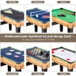 Daugiafunkcinis 10-in-1 žaidimų stalas vaikams ir suaugusiems (Spalvota) – Paveikslėlis 4