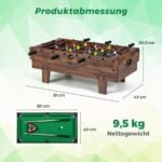 Daugiafunkcis 4 viename žaidimų stalas (Natūrali)