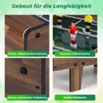 Daugiafunkcis 4-in-1 žaidimų stalas (Natūrali) – Paveikslėlis 4