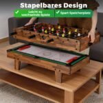 Daugiafunkcis 4-in-1 žaidimų stalas (Natūrali) – Paveikslėlis 5