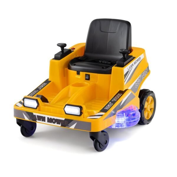 Elektrinis sėdimasis vejapjovės modelis su dvigubais valdymo svertais (Oranžinė)