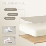 Ergonomiška dirbtinės odos biuro kėdė su pakoja ir atlošimu – Paveikslėlis 6