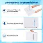 Galingas oro sausintuvas su 40 l/dienos našumu ir 3 veikimo režimais (Balta) – Paveikslėlis 3