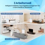 Galingas oro sausintuvas su 40 l/dienos našumu ir 3 veikimo režimais (Balta) – Paveikslėlis 4