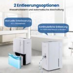 Galingas oro sausintuvas su 40 l/dienos našumu ir 3 veikimo režimais (Balta) – Paveikslėlis 5