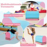 Gimnastikos atraminė dėžė vaikams su nuimamu kilimėliu (Įvairiaspalvė) – Paveikslėlis 3