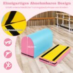 Gimnastikos atraminė dėžė vaikams su nuimamu kilimėliu (Įvairiaspalvė) – Paveikslėlis 4