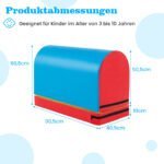 Gimnastikos atraminis blokas su atskiriamąja sekcija (Mėlyna ir Raudona) – Paveikslėlis 2