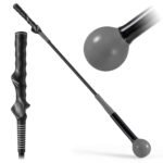 Golfo sūpimo treniruoklis su pasverta galvute ir ergonomiška rankena (Pilka)