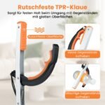 Itin ilgos 88 cm sugriebimo žnyplės su lengva aliuminio konstrukcija (Sidabrinė) – Paveikslėlis 3