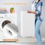 Laisvai pastatoma skalbinių dėžė su dangčiu (Balta) – Paveikslėlis 5