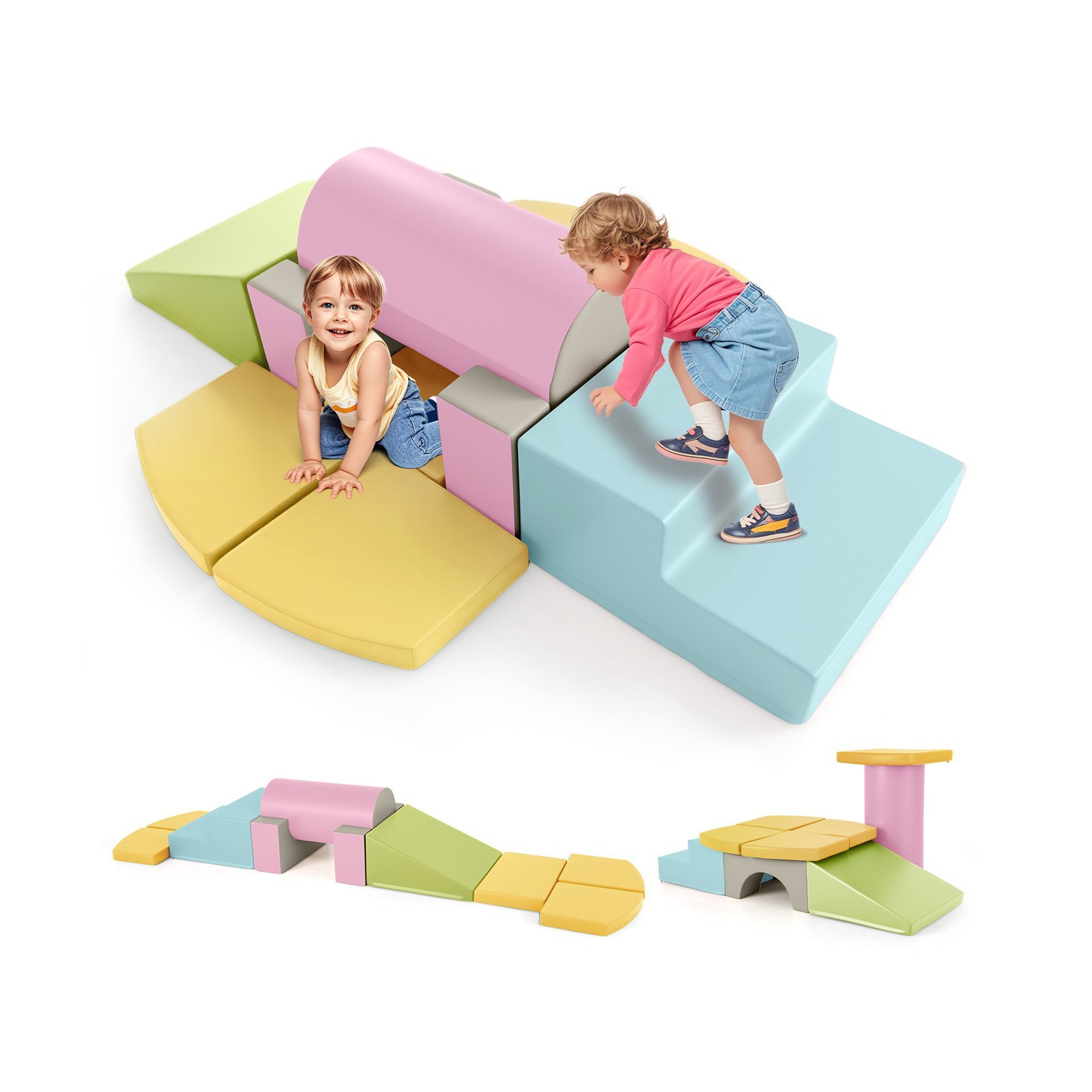 Lavinamasis putplasčio kaladėlių kopinėjimo rinkinys vaikams (Įvairiaspalvė)