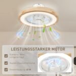 Lubinis ventiliatorius su šviestuvu, nuotolinio valdymo pulteliu, reversiniu varikliu ir reguliuojamu apšvietimu – Paveikslėlis 6