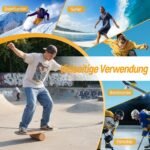 Medinė balansinė lenta su stabilizuotu kamštiniu voleliu (Įvairiaspalvė) – Paveikslėlis 3