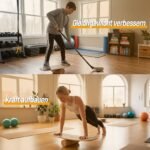 Medinė balansinė lenta su stabilizuotu kamštiniu voleliu (Įvairiaspalvė) – Paveikslėlis 5