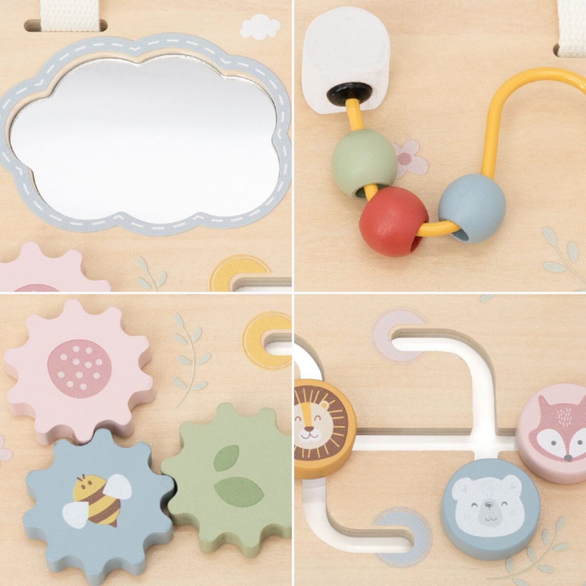 Medinė lavinamoji veiklos lentelė su tvirtinimu – Paveikslėlis 3