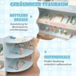 Medinis medikų žaidimų rinkinys vaikams su žaisliniu KT aparatu ir regos lentele (Mėlyna) – Paveikslėlis 4