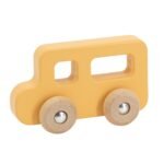 Medinis pastelinių spalvų transporto priemonių rinkinys, 4 dalių – Paveikslėlis 4