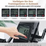 Mini pedalų treniruoklis su LCD ekranu rankoms ir kojoms (Juoda) – Paveikslėlis 4