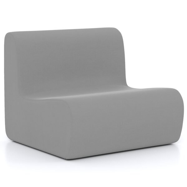 Minkštas Grindinis Sėdmaišio Tipo Krėslas su Ergonomine Atrama (Pilka)