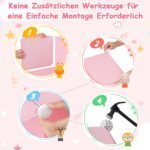 Modulinė vaikiška spinta su 8 skyriais ir kabyklos zona (Rožinė) – Paveikslėlis 4