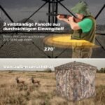 Nešiojama iššokanti medžioklės palapinė su 270° panoraminiu vaizdu (Maskuojantis raštas) – Paveikslėlis 5