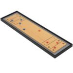 Nešiojamas stalo šaflbordo ir kerlingo žaidimas (Įvairiaspalvė)