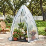 Nešiojamas mini šiltnamis su pūslėta PE danga (Balta) – Paveikslėlis 3