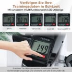 Nešiojamas pedalinis treniruoklis su LCD ekranu rankų ir kojų treniruotėms (Balta)