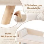 Paaukštinta minkšta sofa smulkiems ir vidutiniams augintiniams (Balta)