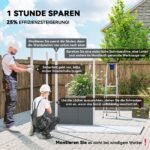 Plastikinis sodo sandėliukas 2,4 x 1,3 m su grindimis ir užrakinamomis durimis – Paveikslėlis 4