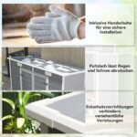 Plastikinis sodo sandėliukas 2,4 x 1,3 m su grindimis ir užrakinamomis durimis – Paveikslėlis 9