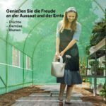 Plėvelinis šiltnamis su cinkuoto plieno rėmu, durimis ir 6 vėdinimo langais 350x200x200 cm – Paveikslėlis 7