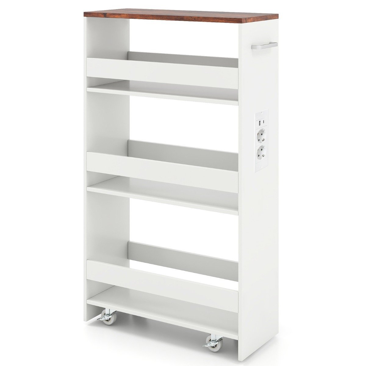 Plonas laikymo vežimėlis su įkrovimo stotele (Kaimiška ruda)