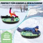 Pripučiamas sniego ratas su tempimo virve ir pompa (Tamsiai žalia) – Paveikslėlis 3