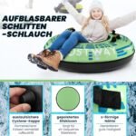 Pripučiamas sniego ratas su tempimo virve ir pompa (Tamsiai žalia) – Paveikslėlis 5