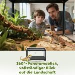 Roplių vivariumas 86 l su rakinamomis slankiojančiomis durimis