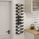 Metalinė sieninė vyno lentyna 10 butelių – Paveikslėlis 2