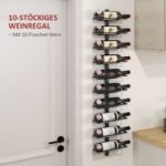 Metalinė sieninė vyno lentyna 10 butelių – Paveikslėlis 4