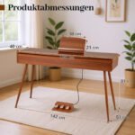 Skaitmeninis pianinas su 88 svertiniais klavišais ir ištraukiamu stalčiumi (Ruda) – Paveikslėlis 2