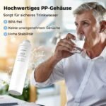 Stalinės atvirkštinio osmoso sistemos RO filtro pakaitalas su 0,0001 µm membrana (Balta) – Paveikslėlis 5